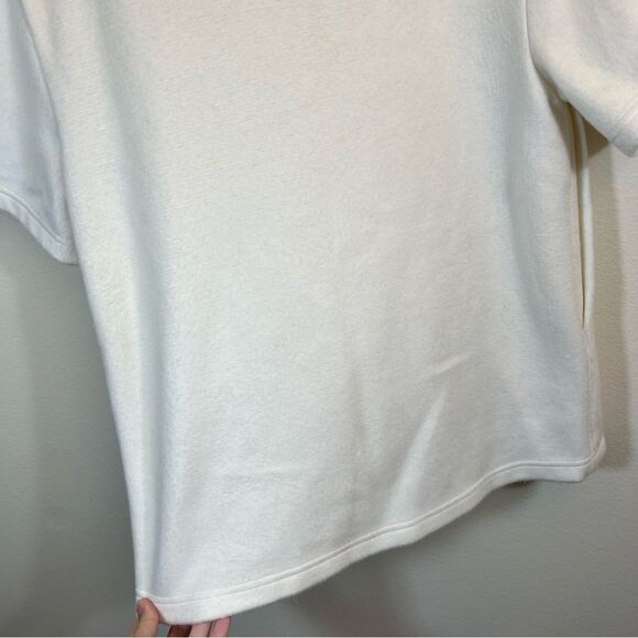 ✨ Steventai Women’s White Fleece Top Medium - Picture 3 of 12